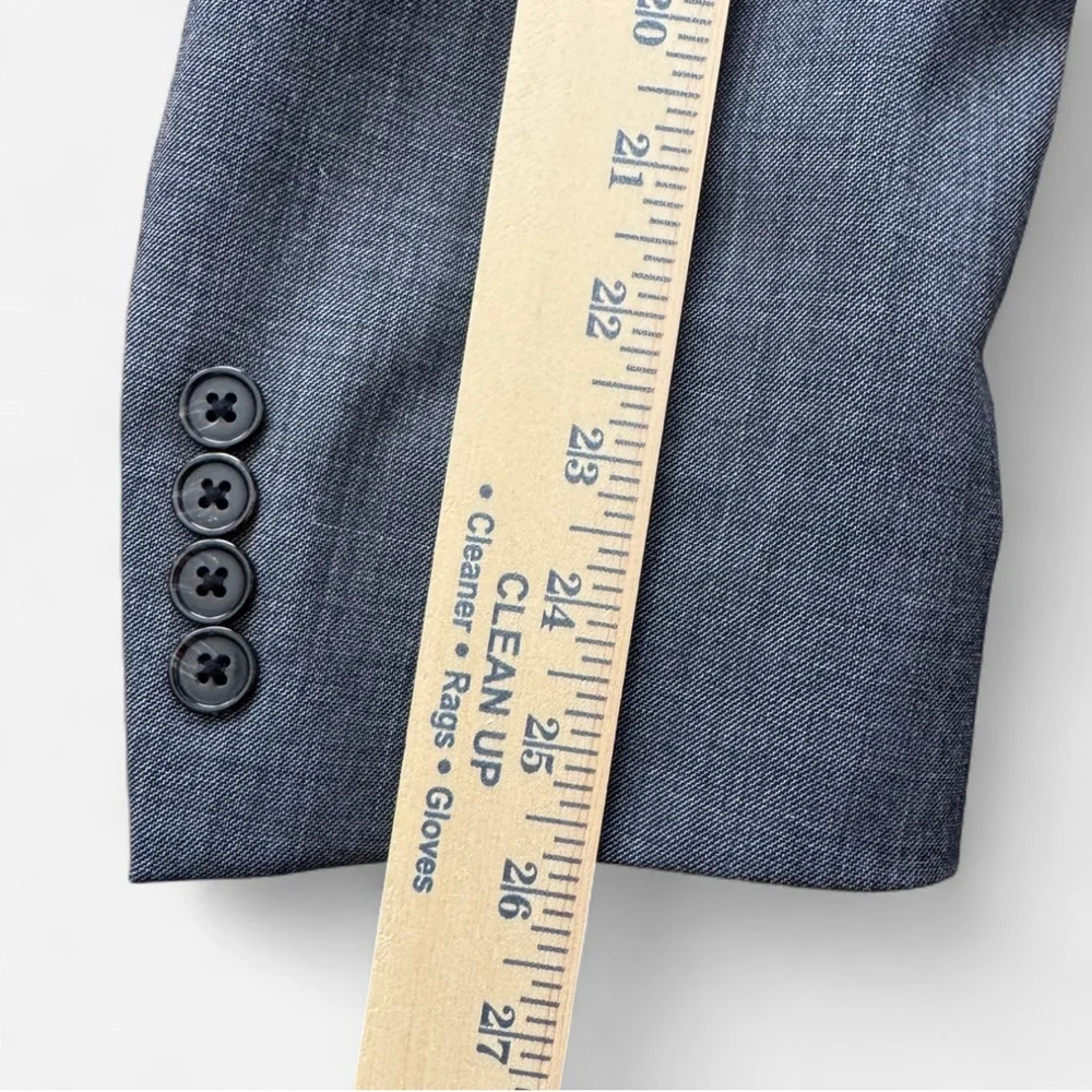 Lauren Ralph Lauren Men's 46L Gray Wool‎ Blend Blazer Classic Two Button Jacket